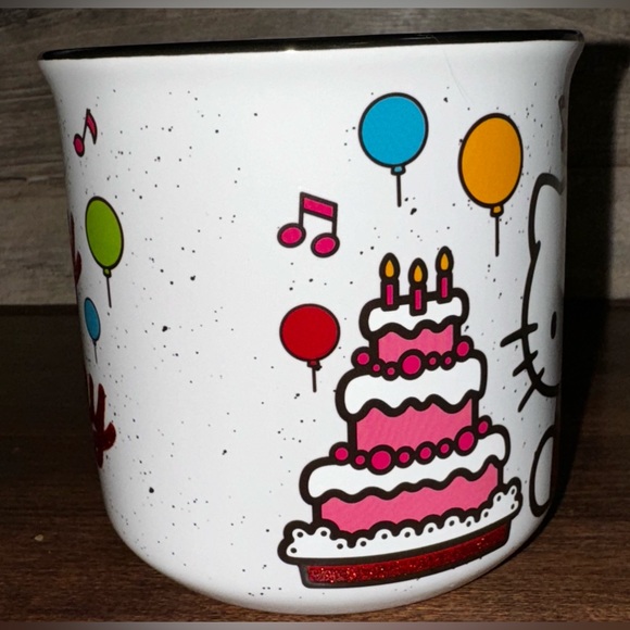Hello Kitty Glitter HAPPY BIRTHDAY Mug - NEW - Picture 3 of 6